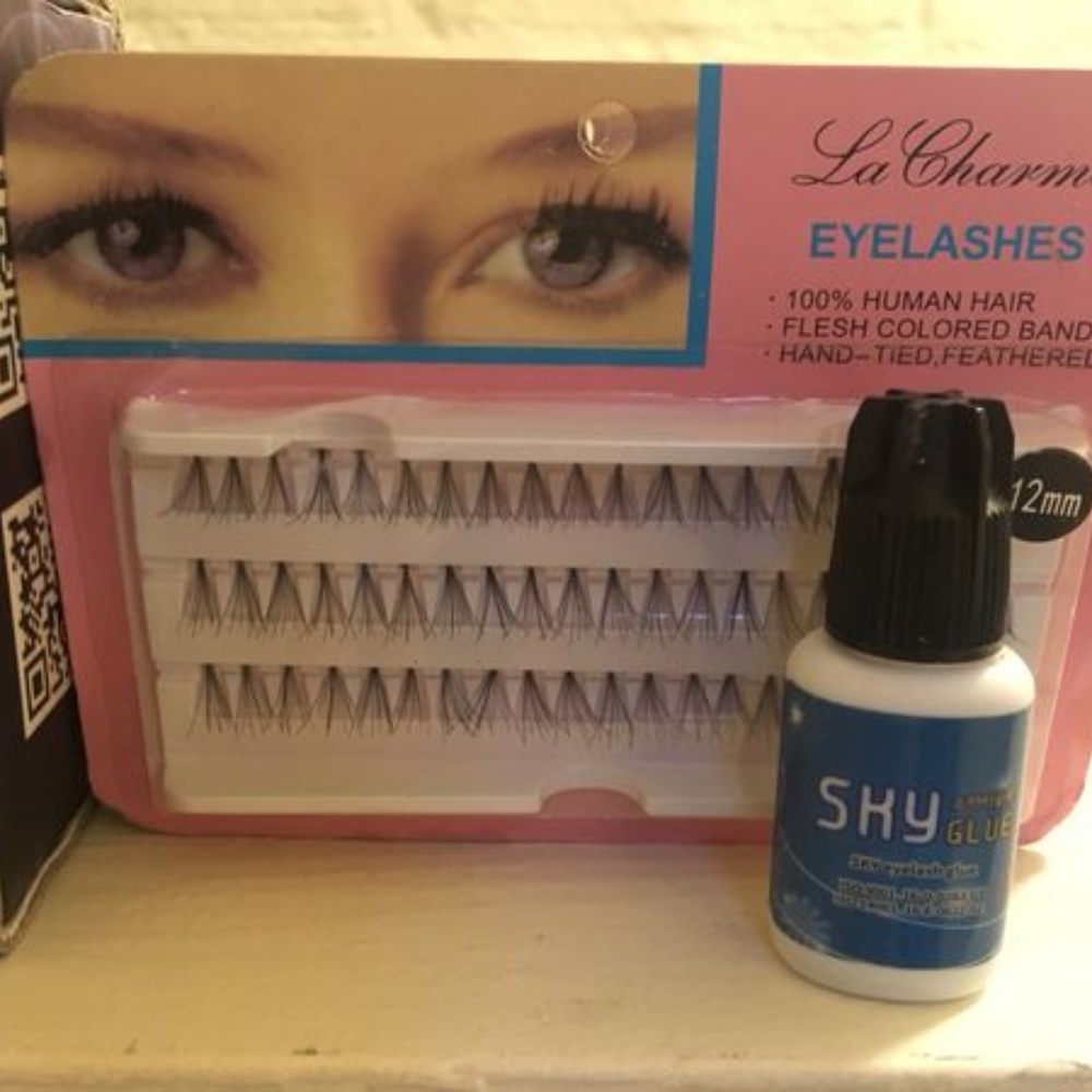DIY Human Hair Eyelash Extension Pack